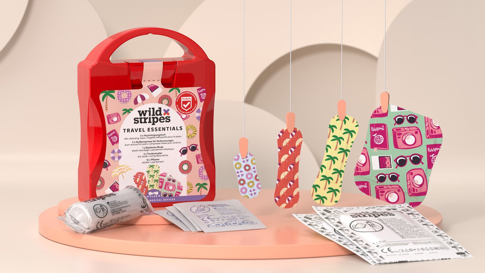 WILD STRIPES - First Aid Kit Travel Βαλιτσάκι με είδη πρώτων βοηθειών - 21τεμ.
